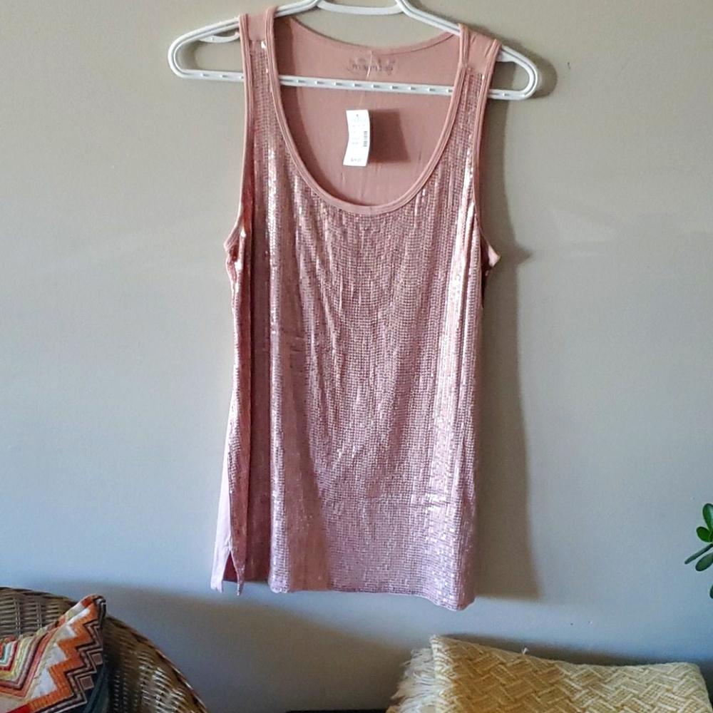 Sequin tank top